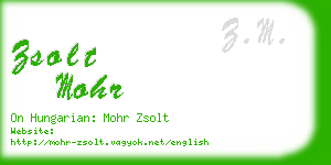 zsolt mohr business card